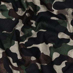 Fine poplin Digital Camouflage, Green