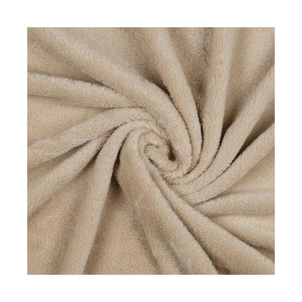 Dobbeltsidet pels kort Beige