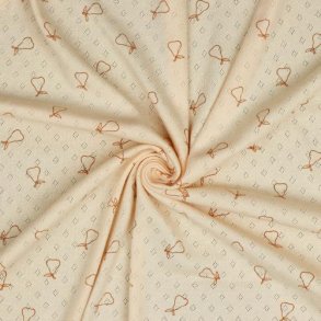 Pointoille bomuld m/p�rer, Powder