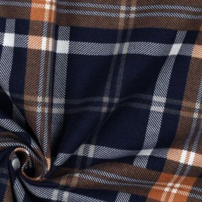 Flannel Plaid, Navy/rust