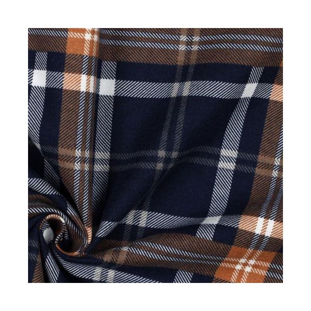 Flannel Plaid, Navy/rust