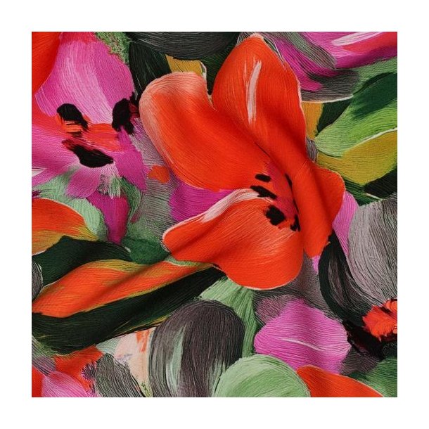 Lenzing Ecovero Digital Flowers, Multicolour