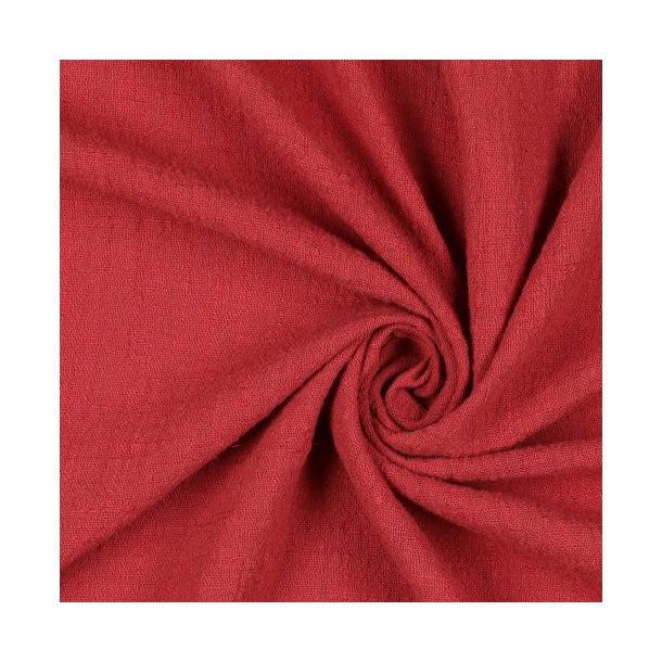 Cotton slub washed, Wine red