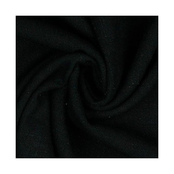Linen viscose, Black