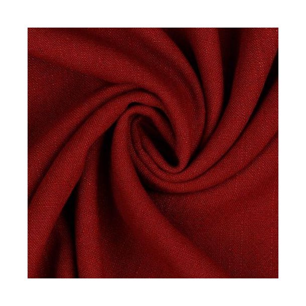 Linen viscose, Dark red