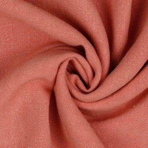 Linen viscose, Coral