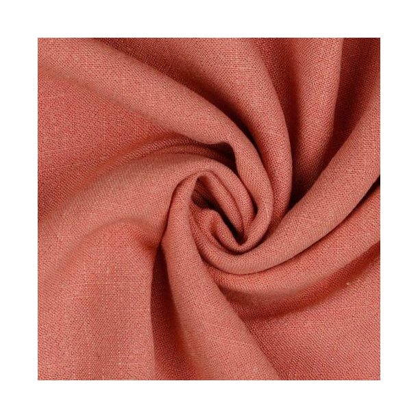 Linen viscose, Coral