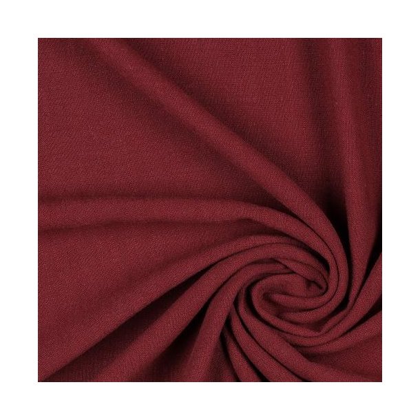 Linen viscose washed, Wine red