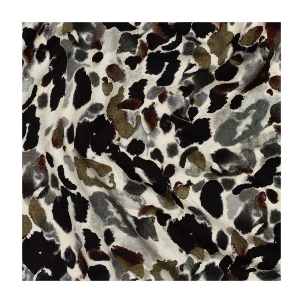 Punta Di Roma digital Animal skin, Black