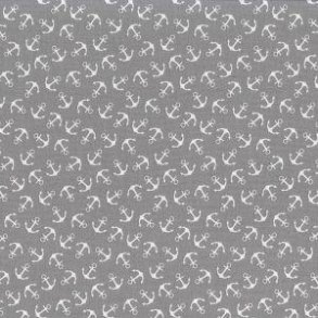 Bomuld Gr� m/Anker