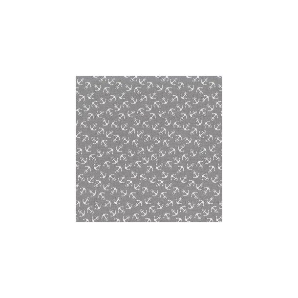 Bomuld Gr� m/Anker