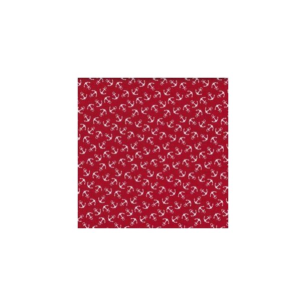 Bomuld Bordeaux m/Anker