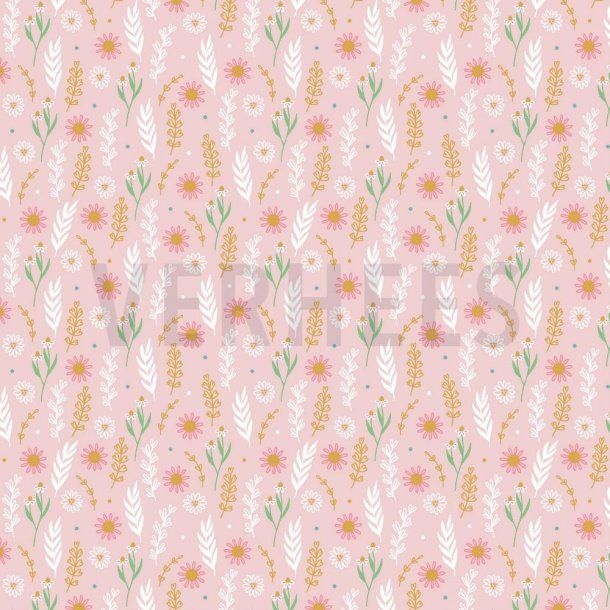 Poplin Flowers, Light rose