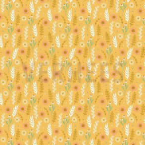 Poplin Flowers, Yellow
