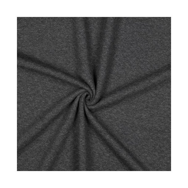 Quiltet jersey, Dark grey melange