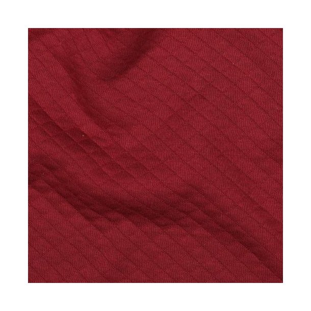 Quiltet jersey, Wine red