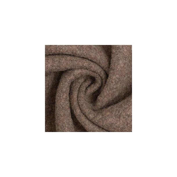 Naomi melange kogt uld, M�rk beige