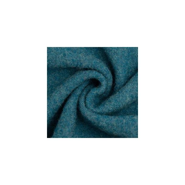 Naomi melange Kogt uld, Petrol