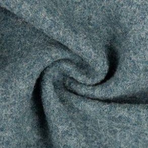 Naomi melange Kogt uld, Lys petrol