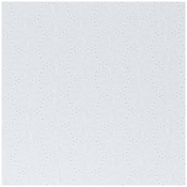 Jana bomuld m/print, Hvid