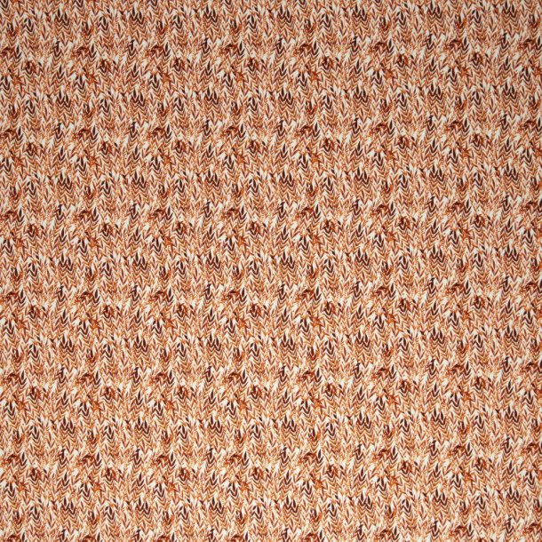 Rib jersey med sm� blomster