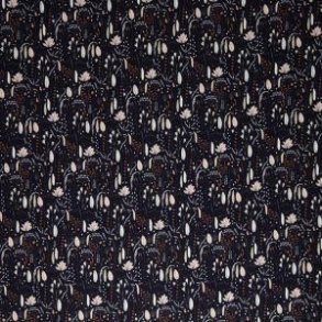 Rib jersey m/sm� blomster