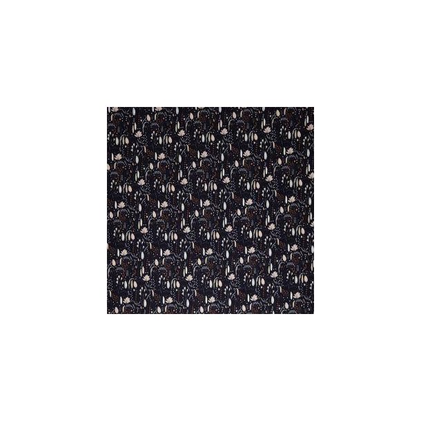 Rib jersey m/sm� blomster