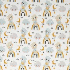 �kotex bomulds jersey m/Bamsehoveder