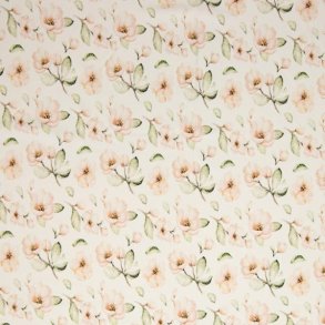 Rib jersey m/blomster