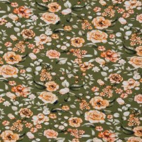 �kotex bomulds jersey m/blomster