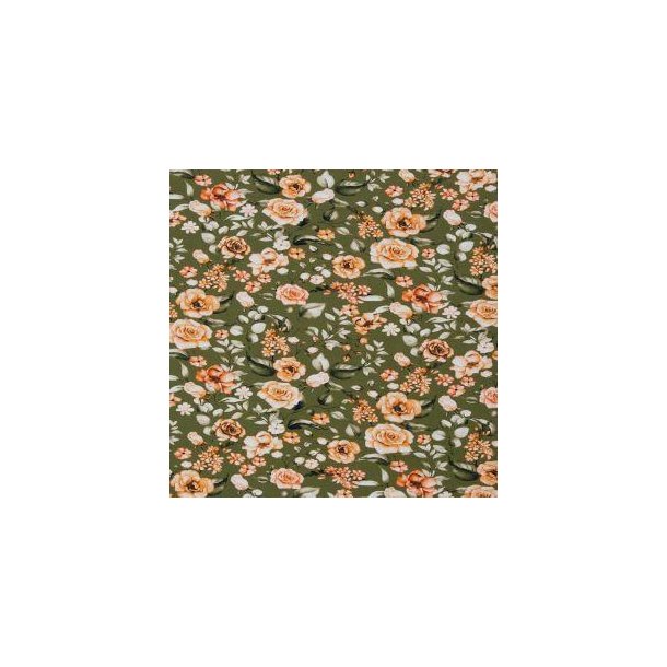 �kotex bomulds jersey m/blomster