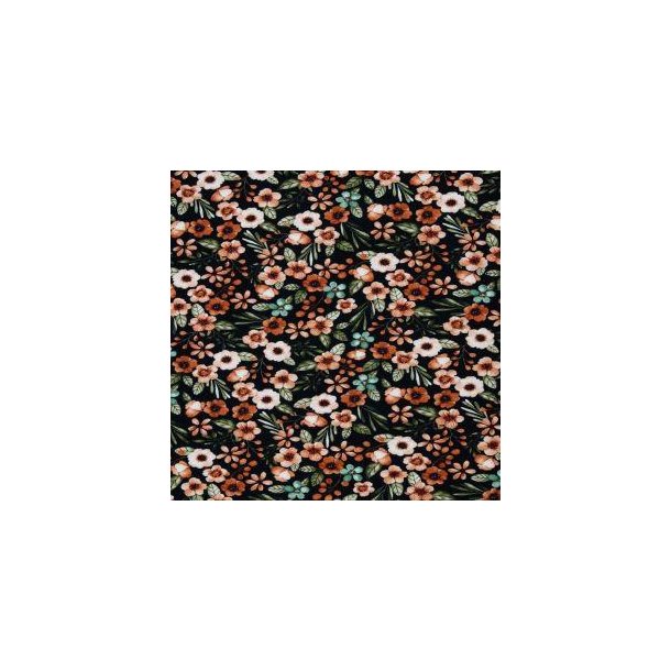 Bomuld/modal, Blomster