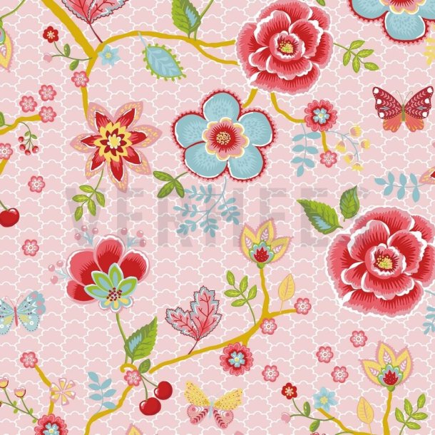 Poplin Happy feelings Light rose