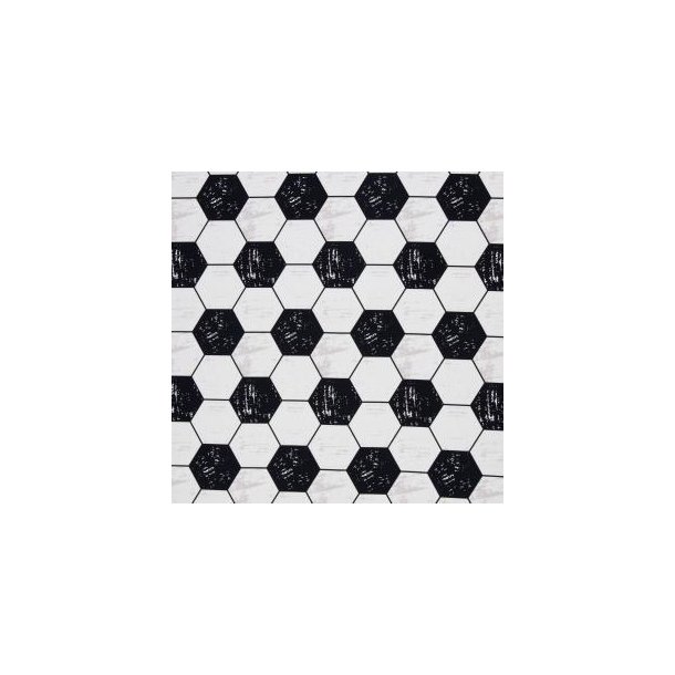 Bomuld m/store fodbolde