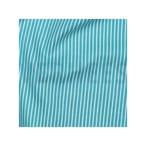 Poplin bomuld Stripe, Turquoise