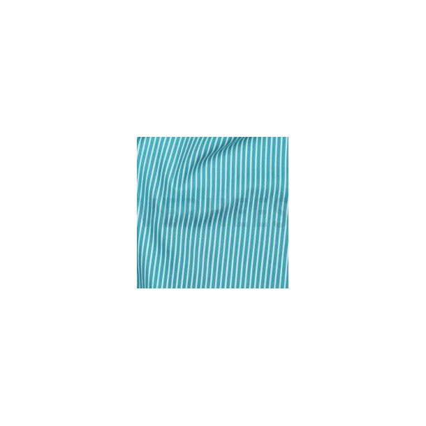 Poplin bomuld Stripe, Turquoise