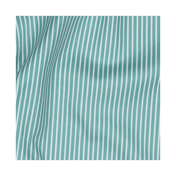 Poplin Bomuld Stripe, Old green