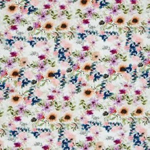 �kotex bomulds jersey, Blomster