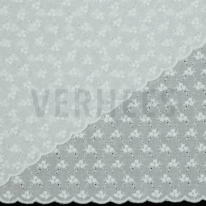 Cotton Embroidery 2-side, white