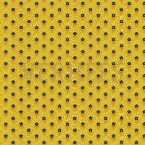 Poplin Delight flowers Yellow