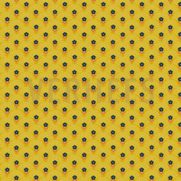 Poplin Delight flowers Yellow