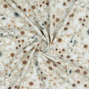 Viscose Flowers, White