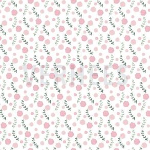 Poplin Ballerina Swan and roses, White