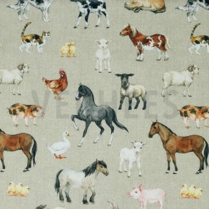 Canvas digital Farm linen look