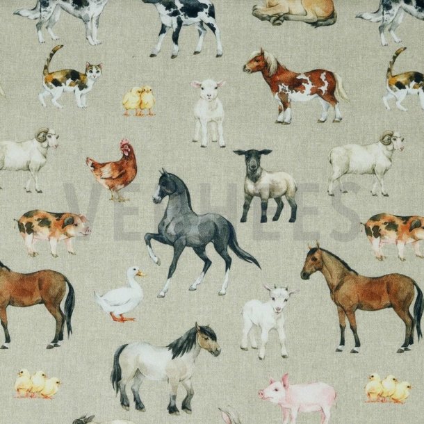 Canvas digital Farm linen look