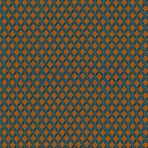 Cotton satin stretch Squares, Petrol