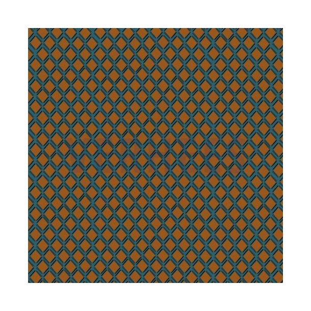 Cotton satin stretch Squares, Petrol