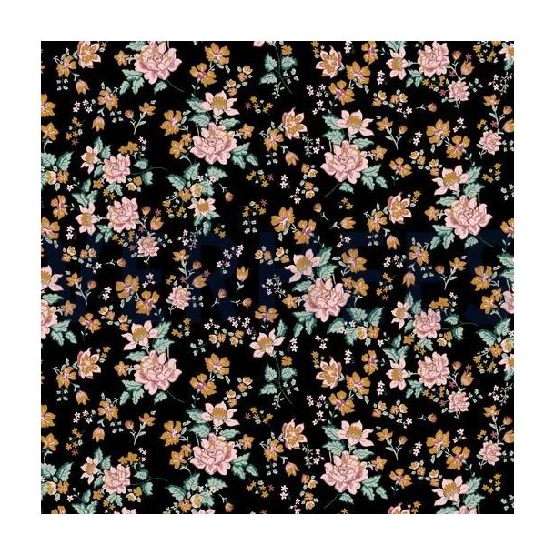 Viscose Poplin Black