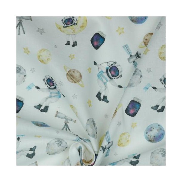 Poplin Digital space white