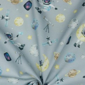 Poplin digital space, Light grey